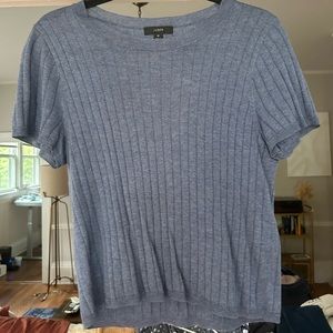 JCrew navy short sleeve top